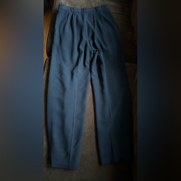 Evan Picone Black Vintage Dress Pants. High Waisted Pleated In Front Lined Sz 4 - Picture 7 of 11